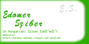 edomer sziber business card